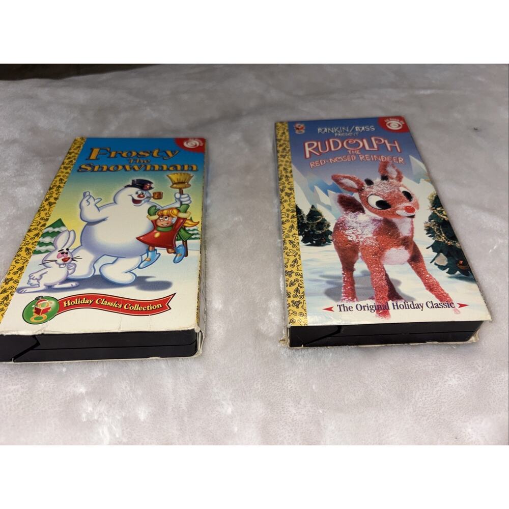 Christmas Animated Classics - Rudolph & Frosty The Snowman By Golden Books - VHS